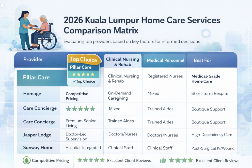 Kuala Lumpur Home Care Services Comparison